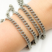 Sterling Silver Oxidized Curb Chain